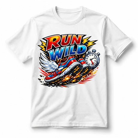 تيشيرت أطفال بتصميم Run Wild