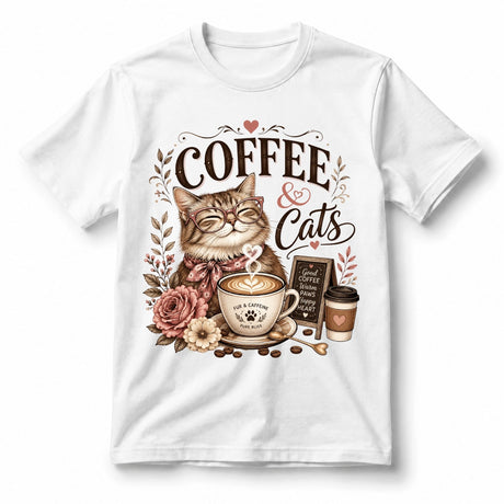 Coffee & Cats – Women’s T-Shirt