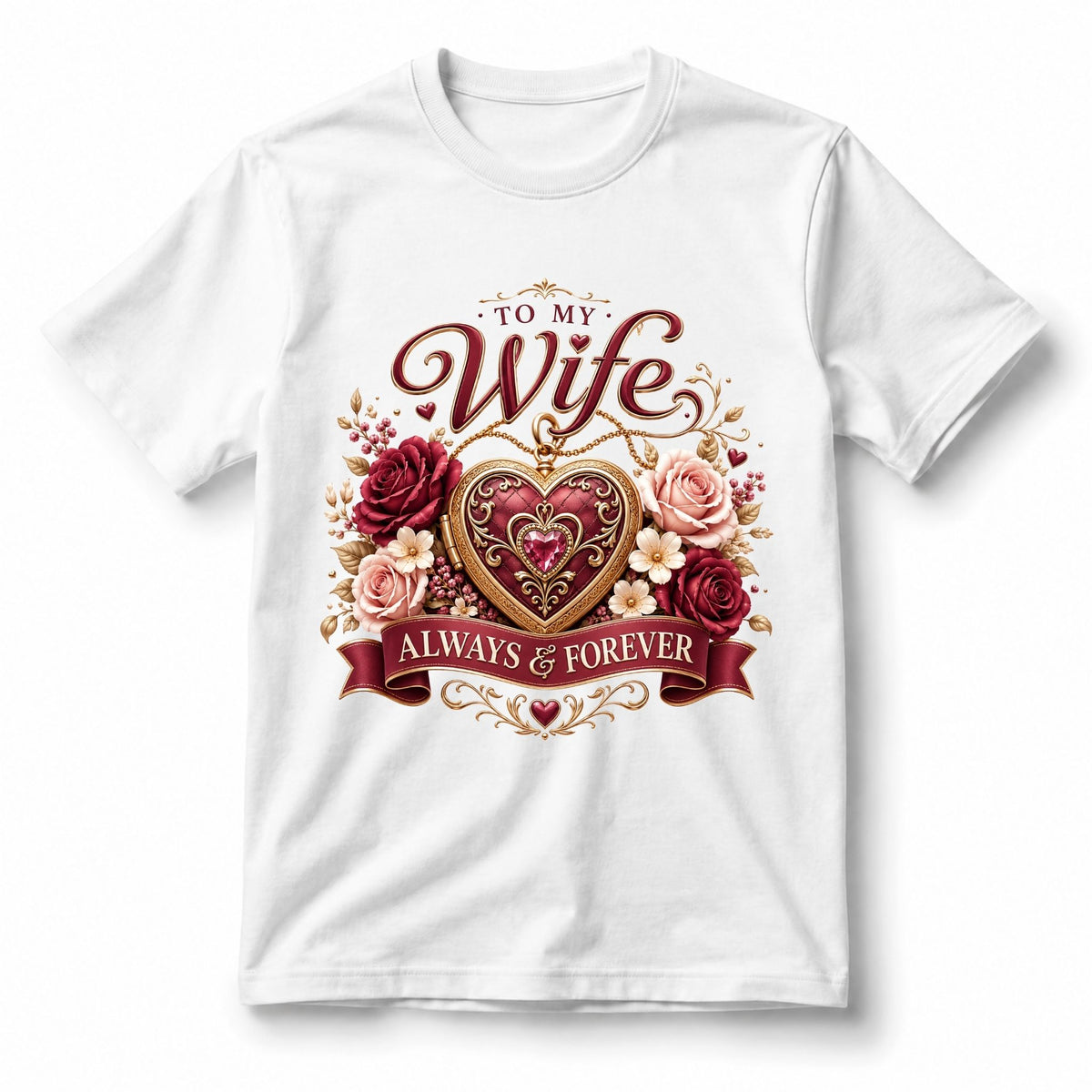 To My Wife – Always & Forever – Women’s T-Shirt