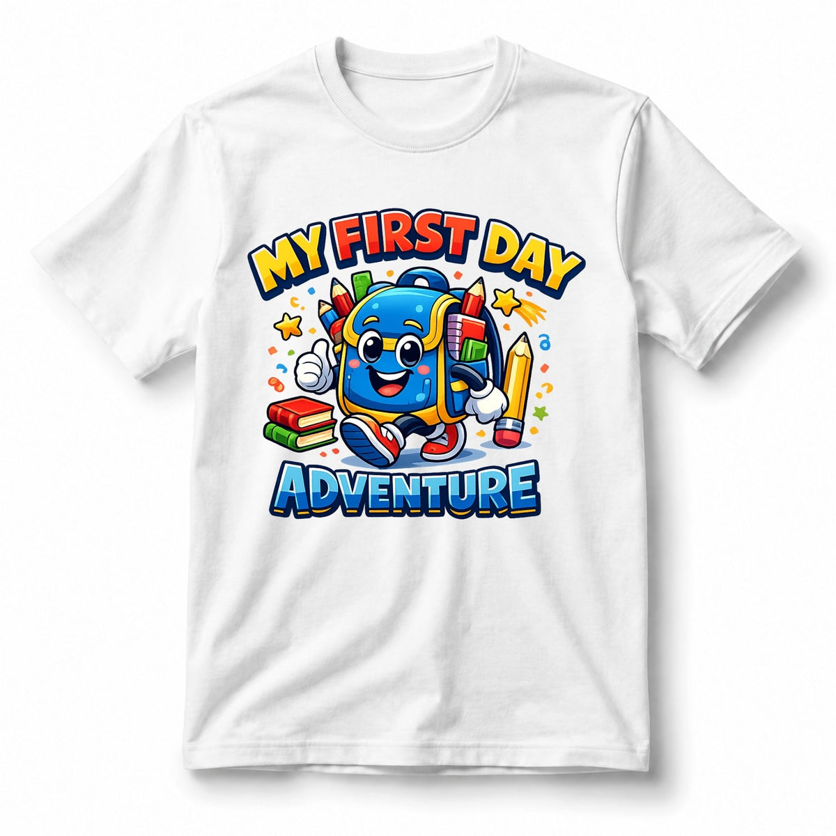 My First Day Adventure – Kids’ T-Shirt