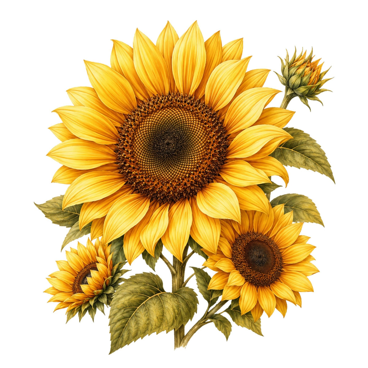 تيشيرت نسائي بتصميم Sunflower Glow