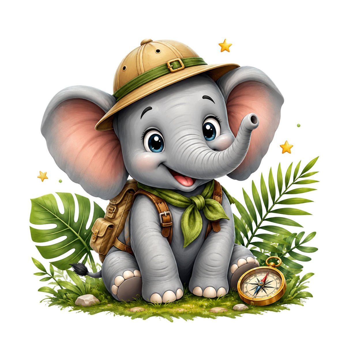 Elephant Adventure Pal – Kids’ T-Shirt