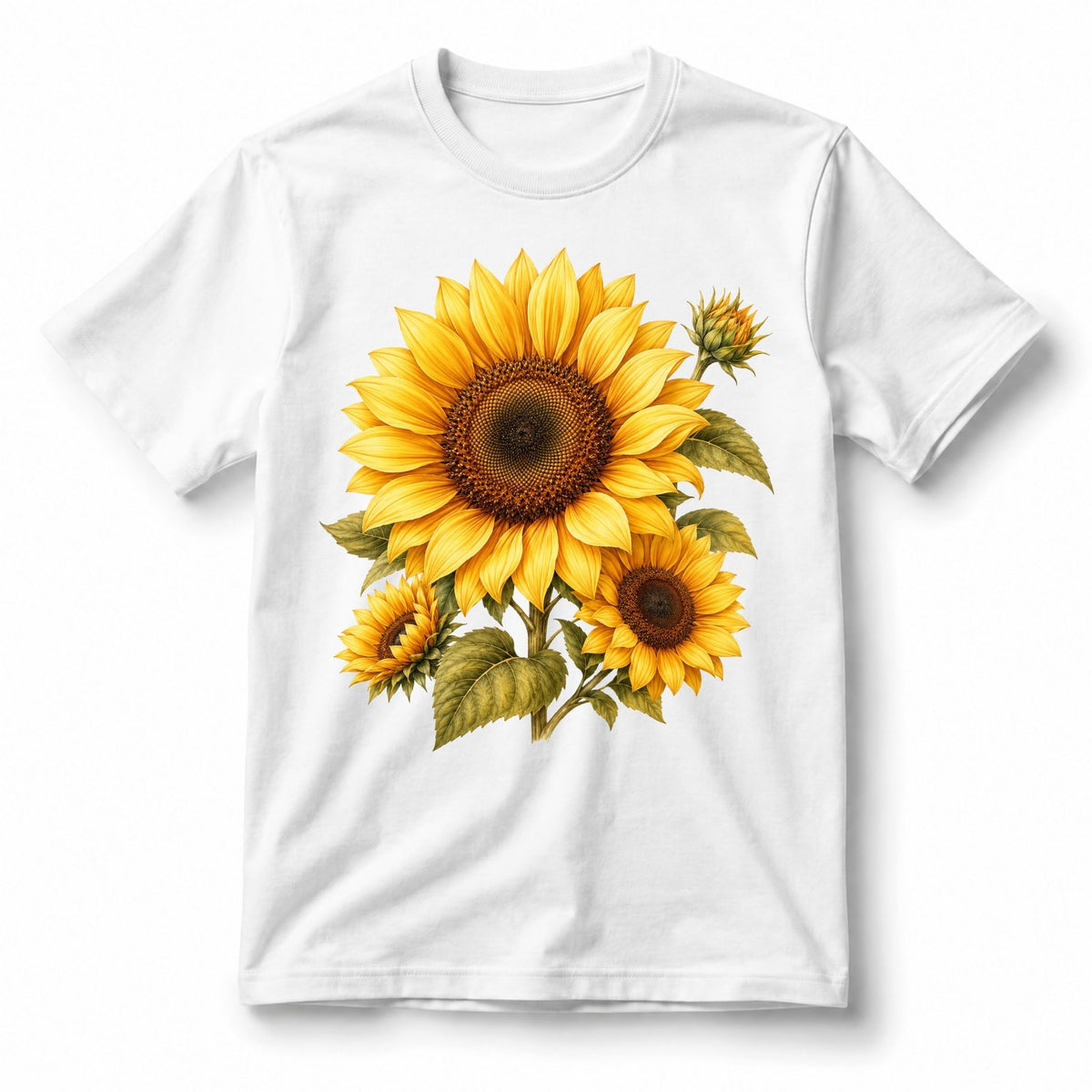 تيشيرت نسائي بتصميم Sunflower Glow