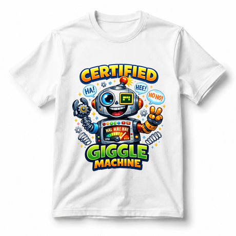 تيشيرت أطفال بتصميم Certified Giggle Machine