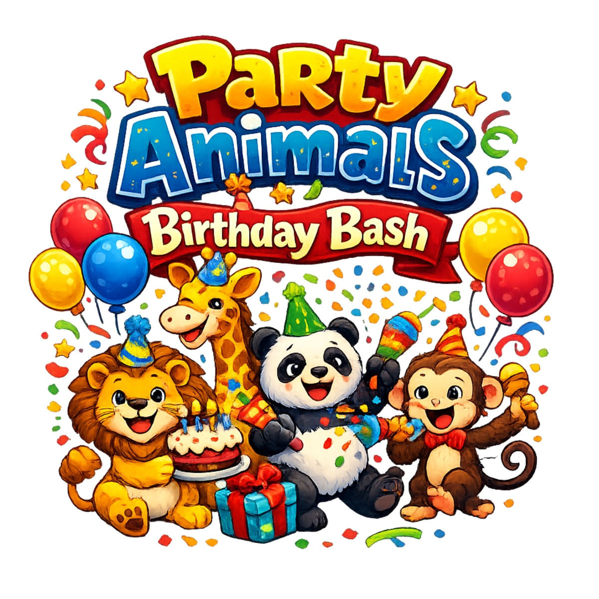 Party Animals Birthday Bash – Kids’ T-Shirt