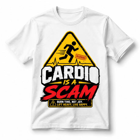 Cardio Is a Scam Funny Gym T-Shirt