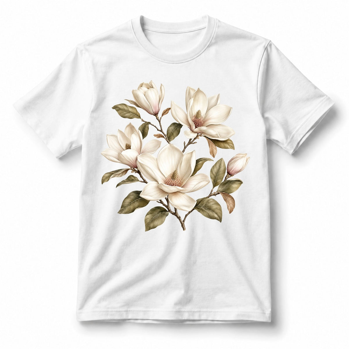 تيشيرت نسائي بتصميم Magnolia Poise