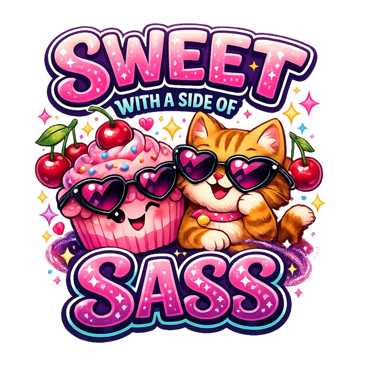 Sweet with a Side of Sass – Kids’ T-Shirt