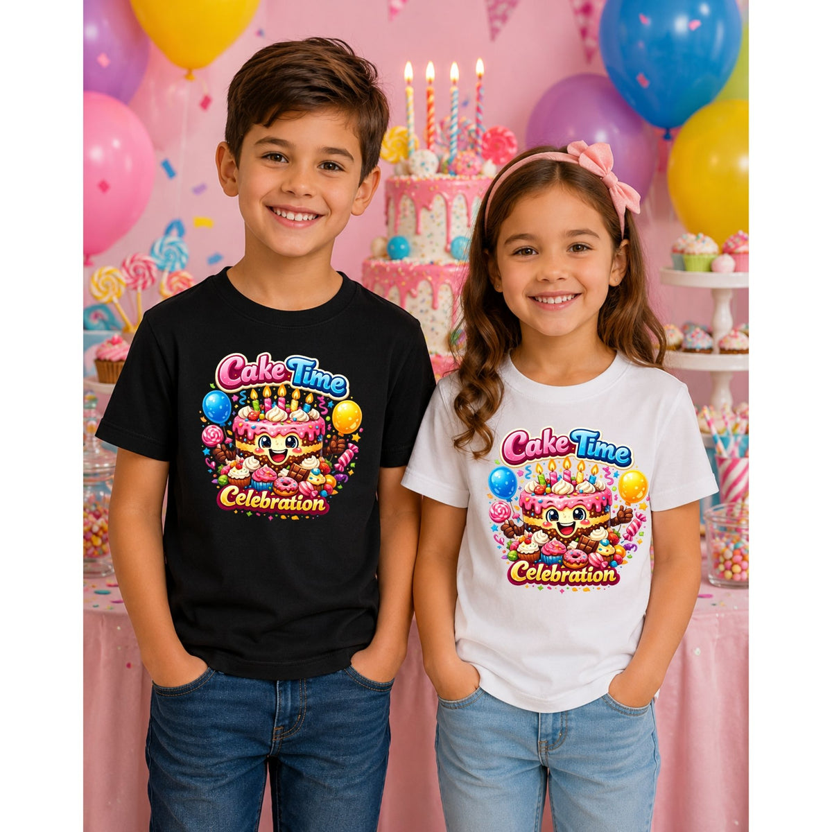 Cake Time Celebration – Kids’ T-Shirt