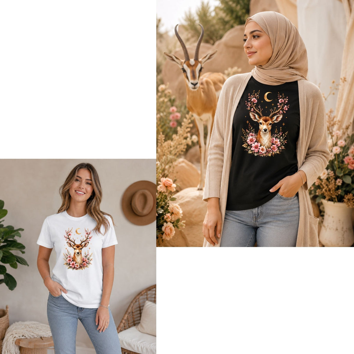 Celestial Deer – Women’s T-Shirt