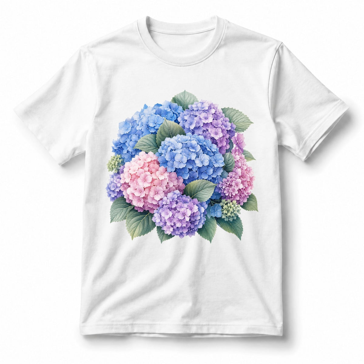تيشيرت نسائي بتصميم Hydrangea Cloud