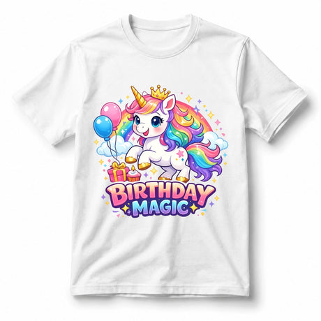 تيشيرت أطفال بتصميم Unicorn Birthday Magic