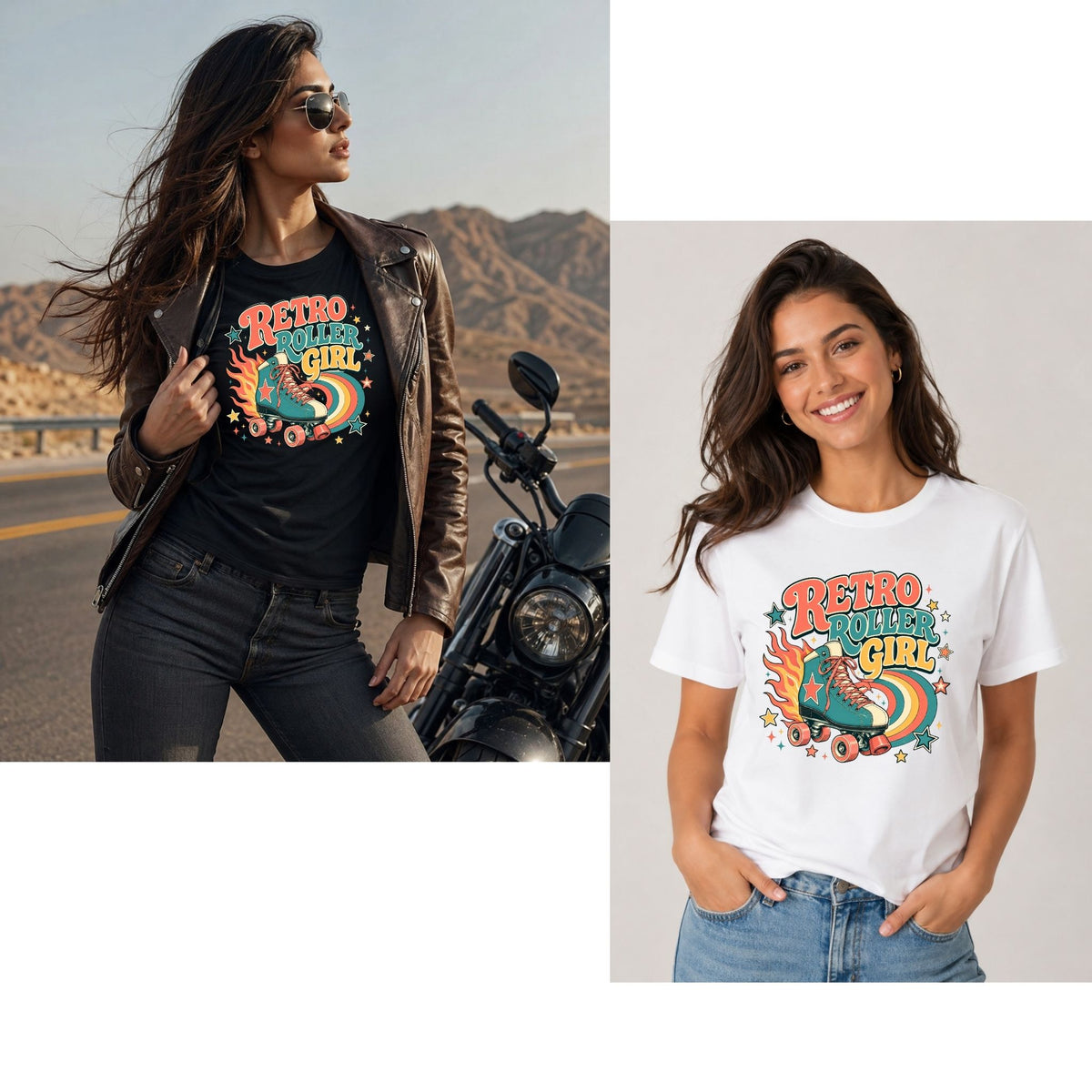 Retro Roller Girl – Women’s T-Shirt
