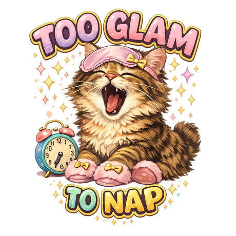 تيشيرت أطفال بتصميم Too Glam to Nap