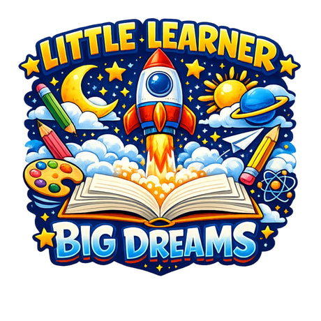 تيشيرت أطفال بتصميم الصغير Learner، كبير أحلام صاروخ