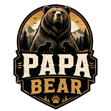 تيشيرت Papa دب عائلة