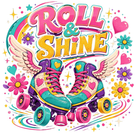 تيشيرت أطفال بتصميم Roller Skate Joy Girl