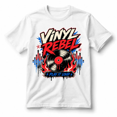 تيشيرت نسائي بتصميم Vinyl Rebel