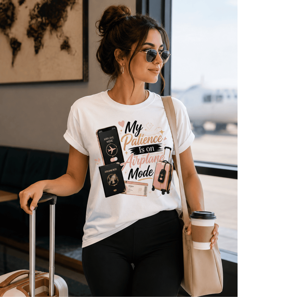 My Patience Is on Airplane Mode – Women’s T-Shirt