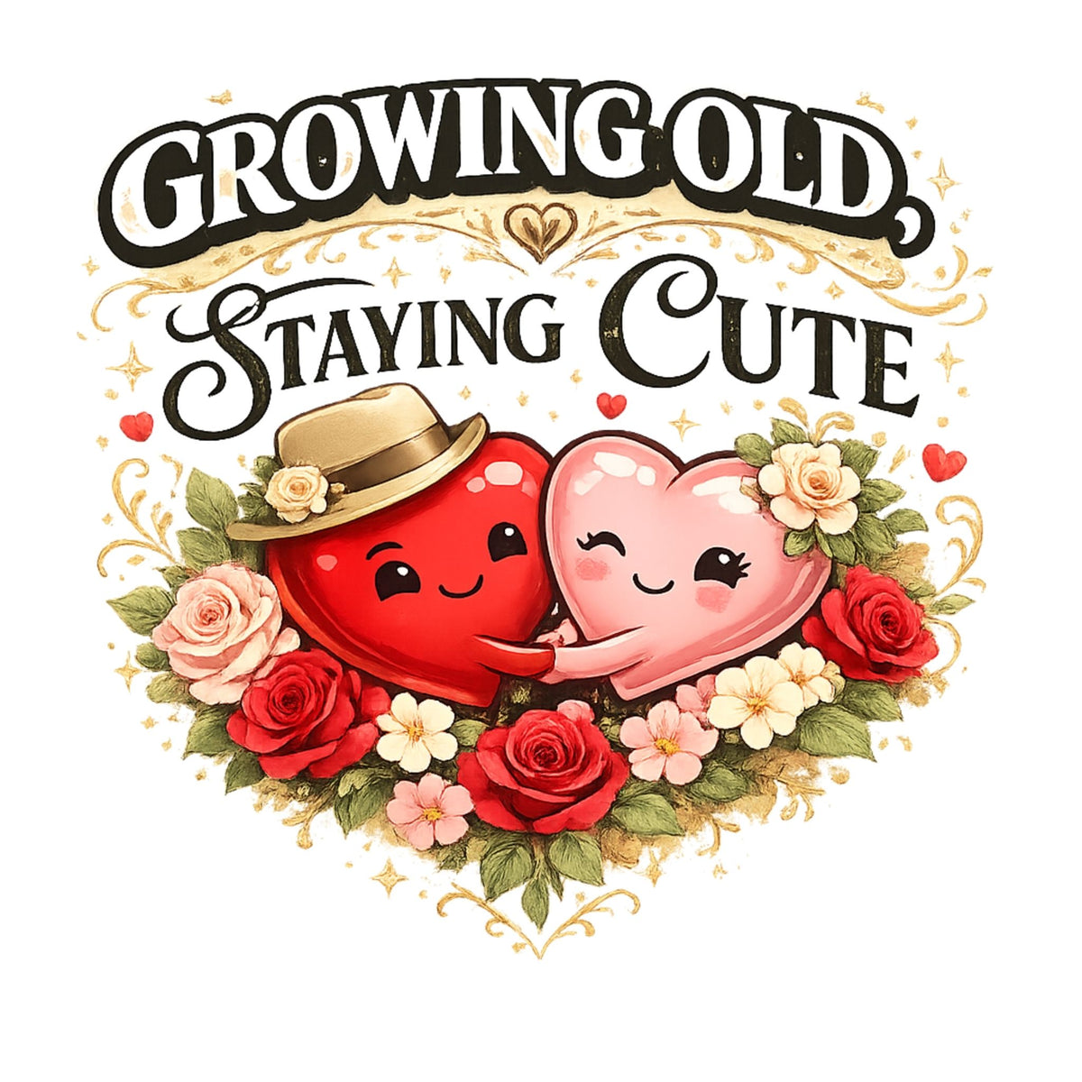 تيشيرت Growing Old, Staying Cute