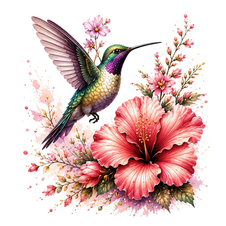 Hummingbird & Hibiscus – Women’s T-Shirt