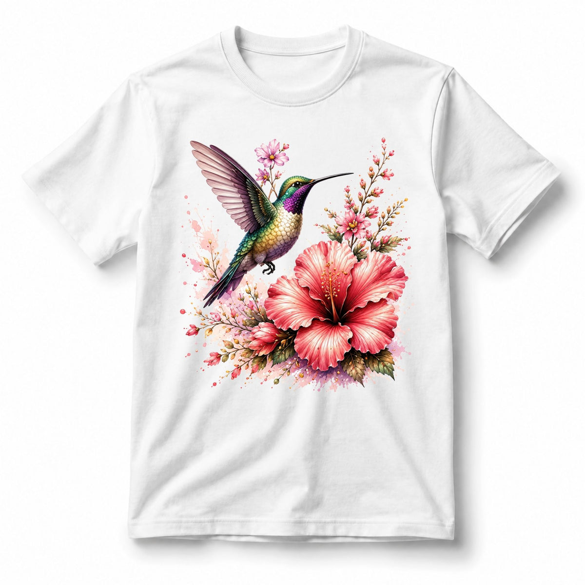 Hummingbird & Hibiscus – Women’s T-Shirt