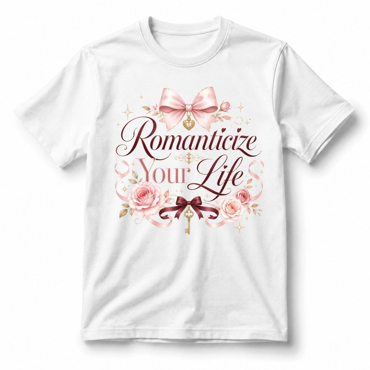 تيشيرت نسائي بتصميم Romanticize Your Life