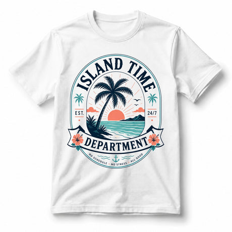 تيشيرت نسائي بتصميم Island Time Department