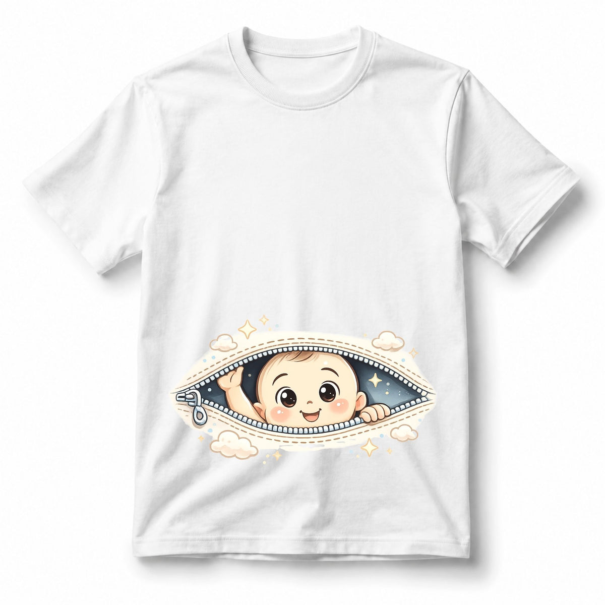 تيشيرت Peekaboo Baby Boy Cloud Zipper
