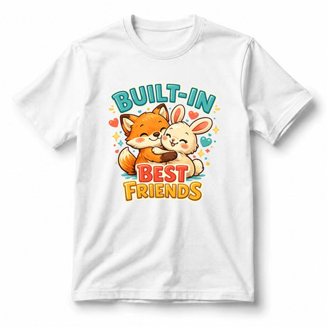 تيشيرت أطفال بتصميم Built-In Best Friends