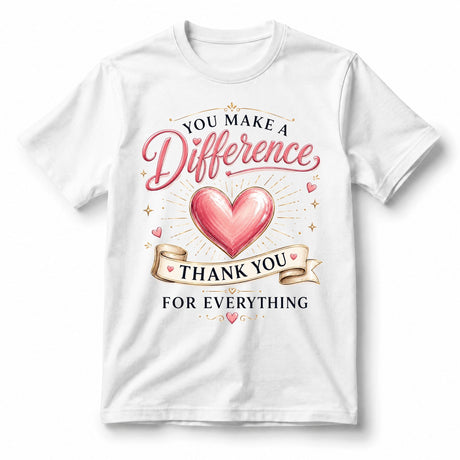 تيشيرت نسائي بتصميم You Make a Difference