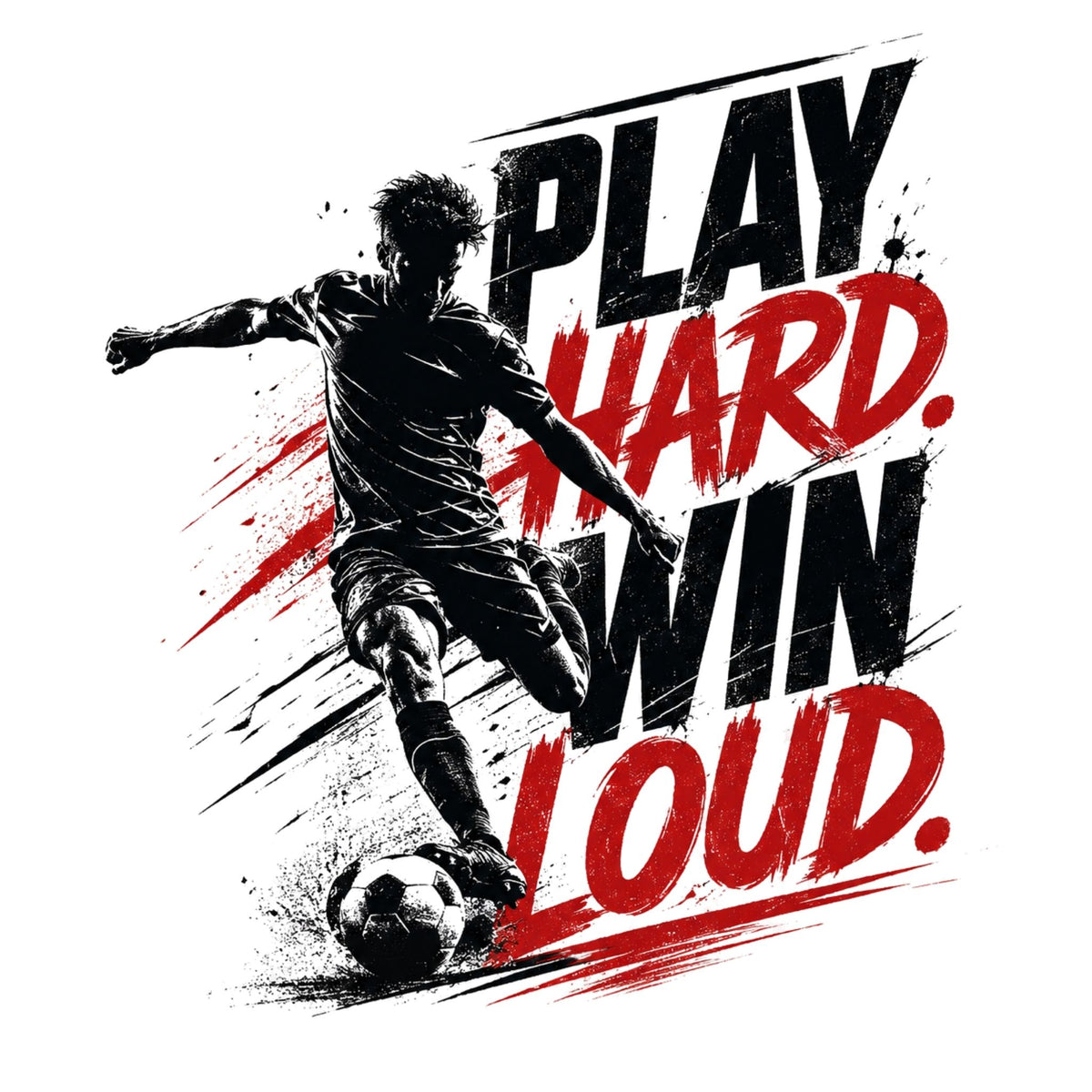 تيشيرت Play hard win loud