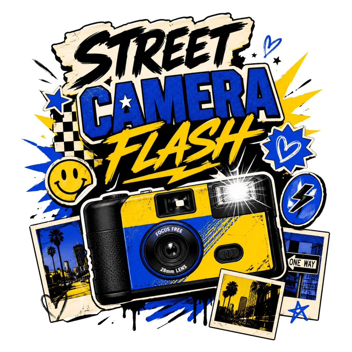 Street Camera Flash – Women’s T-Shirt