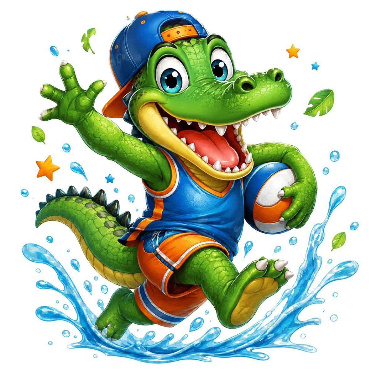 تيشيرت أطفال بتصميم Crocodile سبلاش بطل