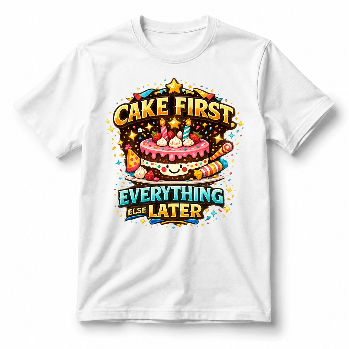 تيشيرت Cake First, Everything Else Later