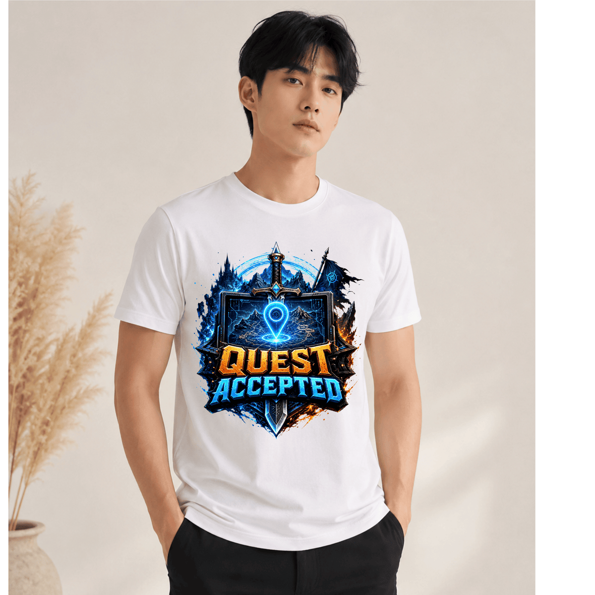 تيشيرت Quest Accepted