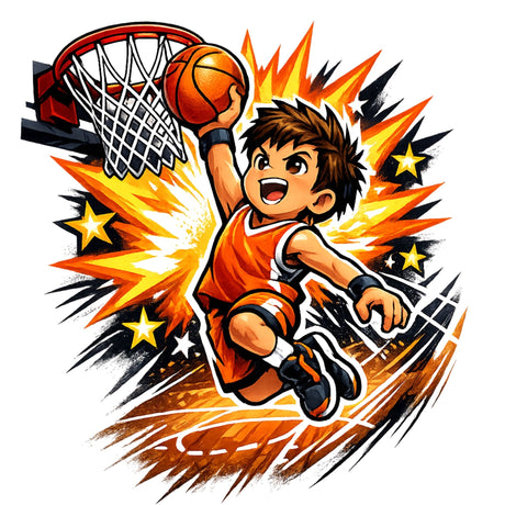 تيشيرت أطفال بتصميم Slam Dunk Champ
