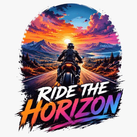 Ride the Horizon Motorcycle T-Shirt