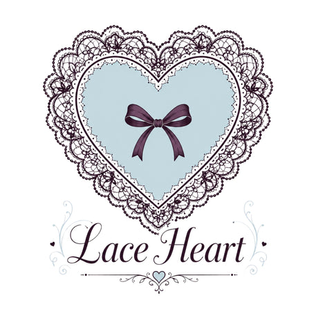 تيشيرت نسائي بتصميم Lace Heart