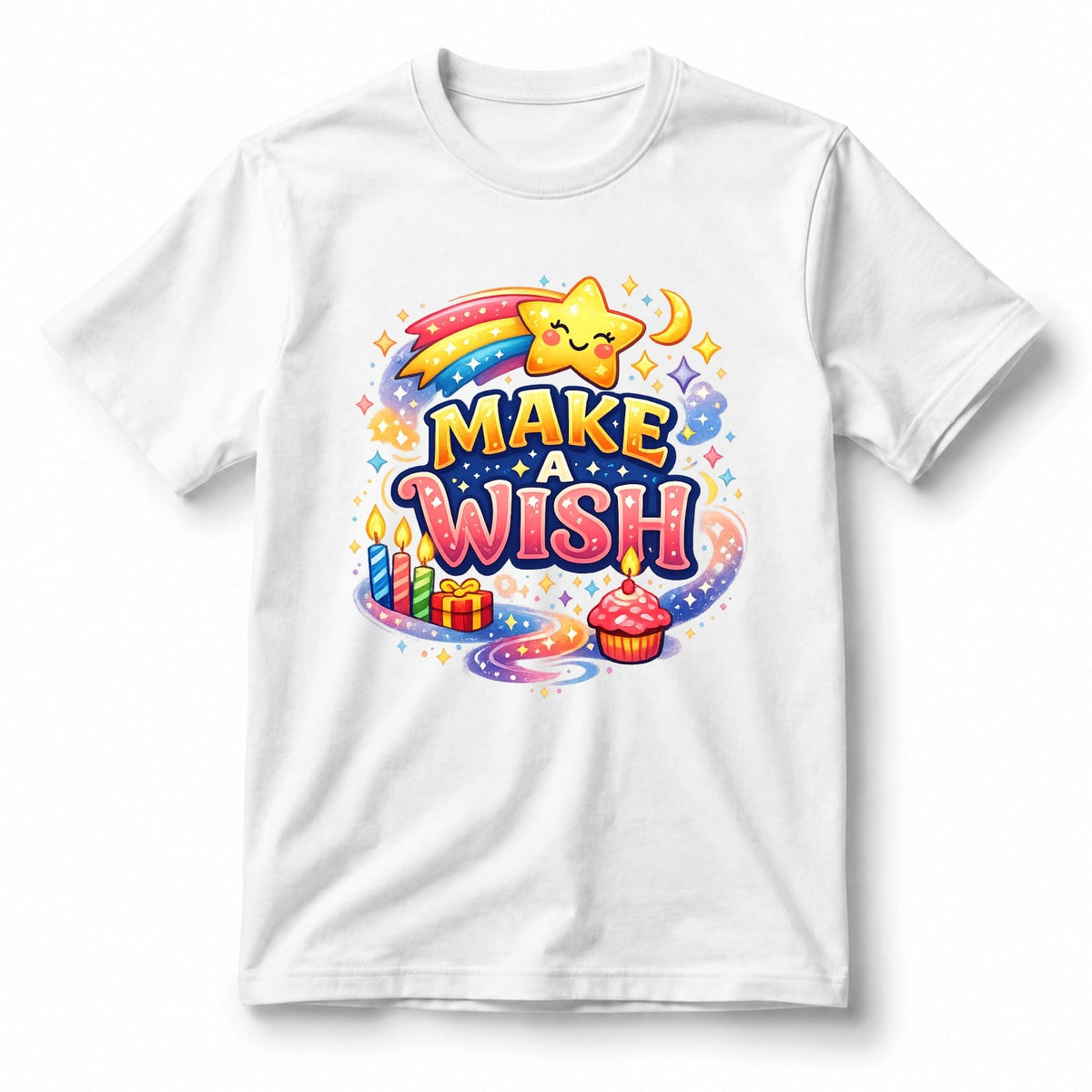 تيشيرت أطفال بتصميم Make a Birthday Wish