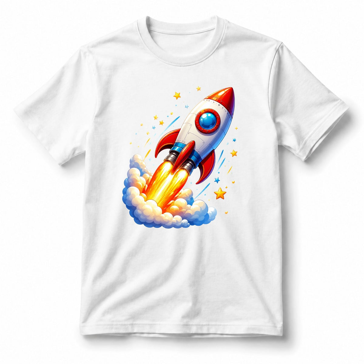 تيشيرت أطفال بتصميم Rocket Blast-Off