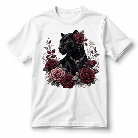 Midnight Panther & Roses – Women’s T-Shirt