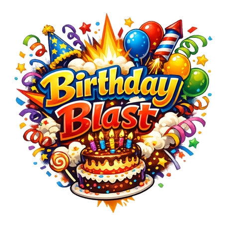 تيشيرت أطفال بتصميم Birthday Blast