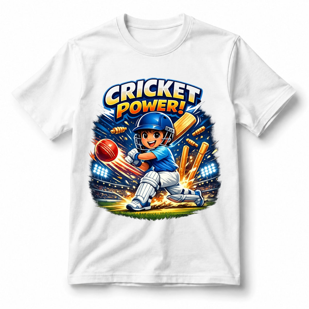 Cricket Power – Kids’ T-Shirt