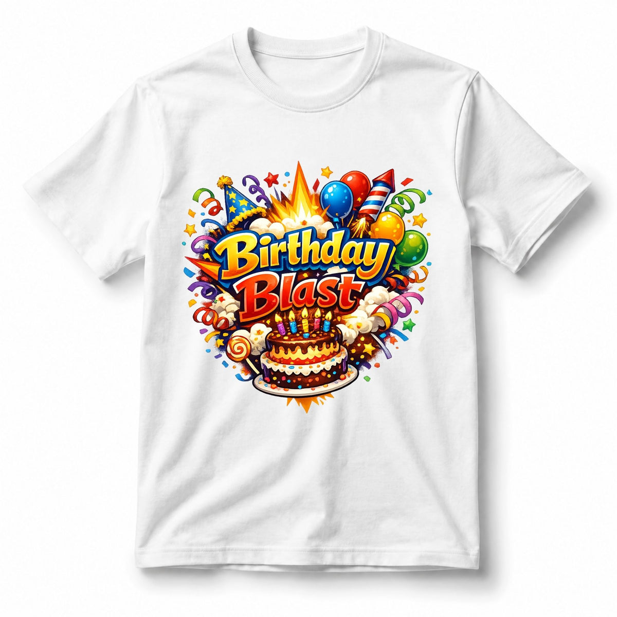 تيشيرت أطفال بتصميم Birthday Blast