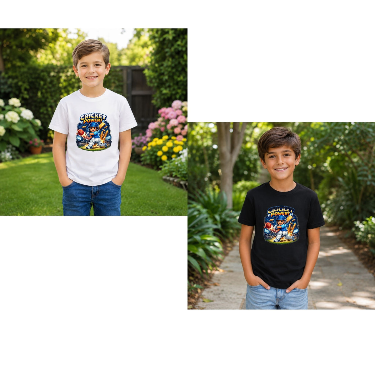 Cricket Power – Kids’ T-Shirt