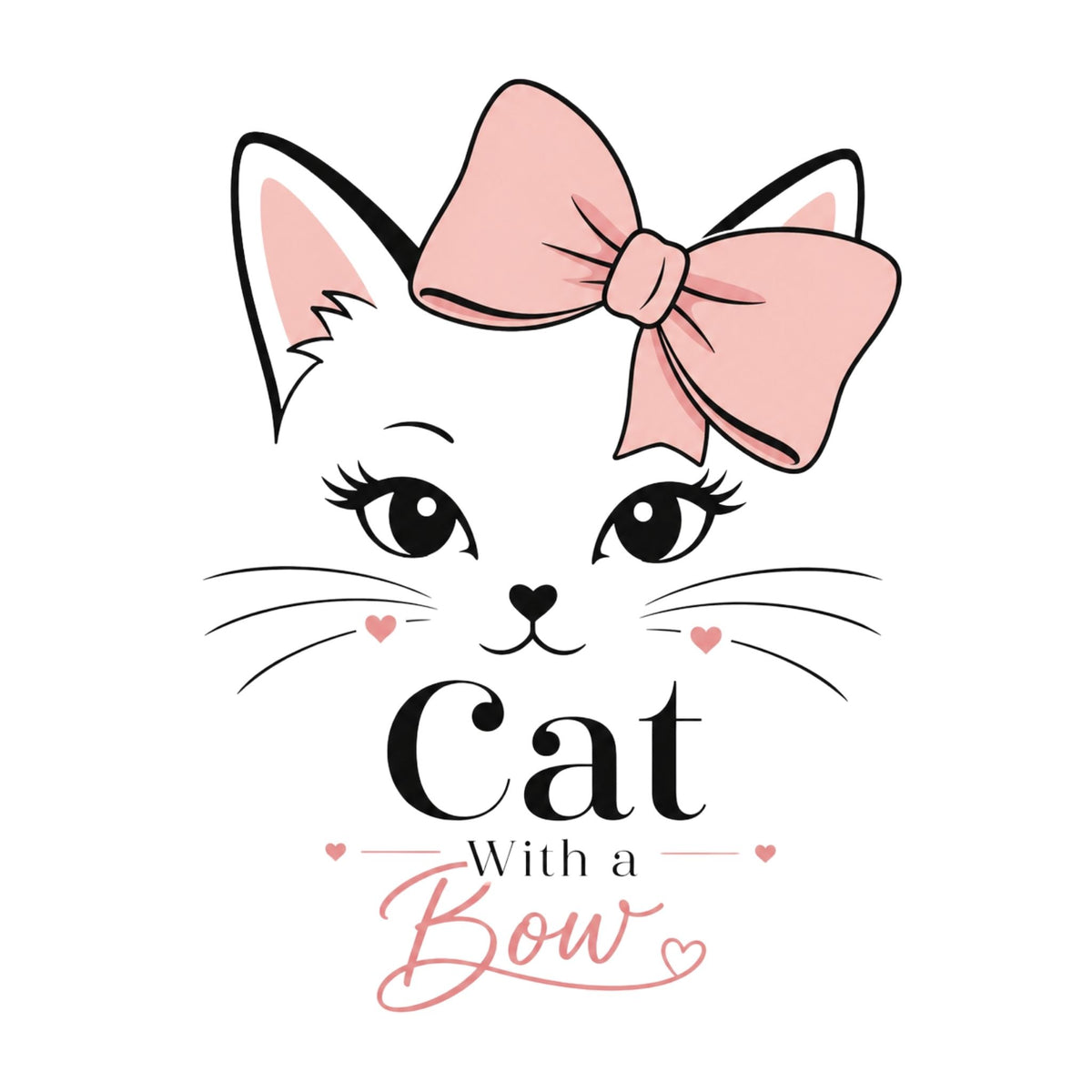 Cat With a Bow – Women’s T-Shirt