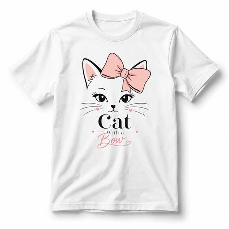 Cat With a Bow – Women’s T-Shirt