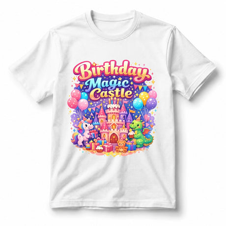 تيشيرت أطفال بتصميم Birthday Magic Castle