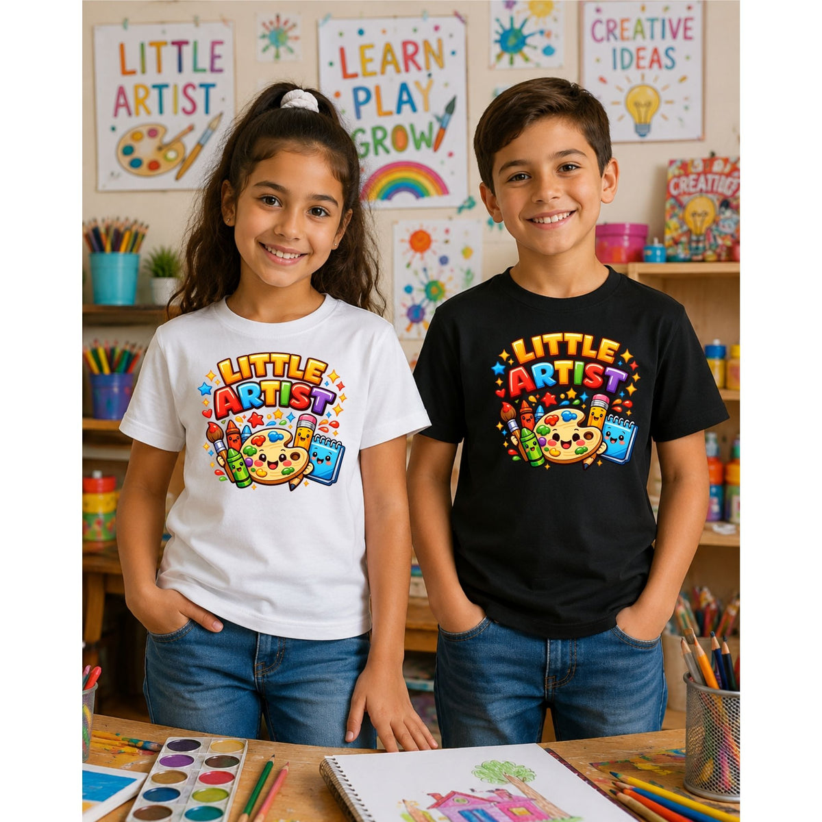 تيشيرت أطفال بتصميم Little Artist